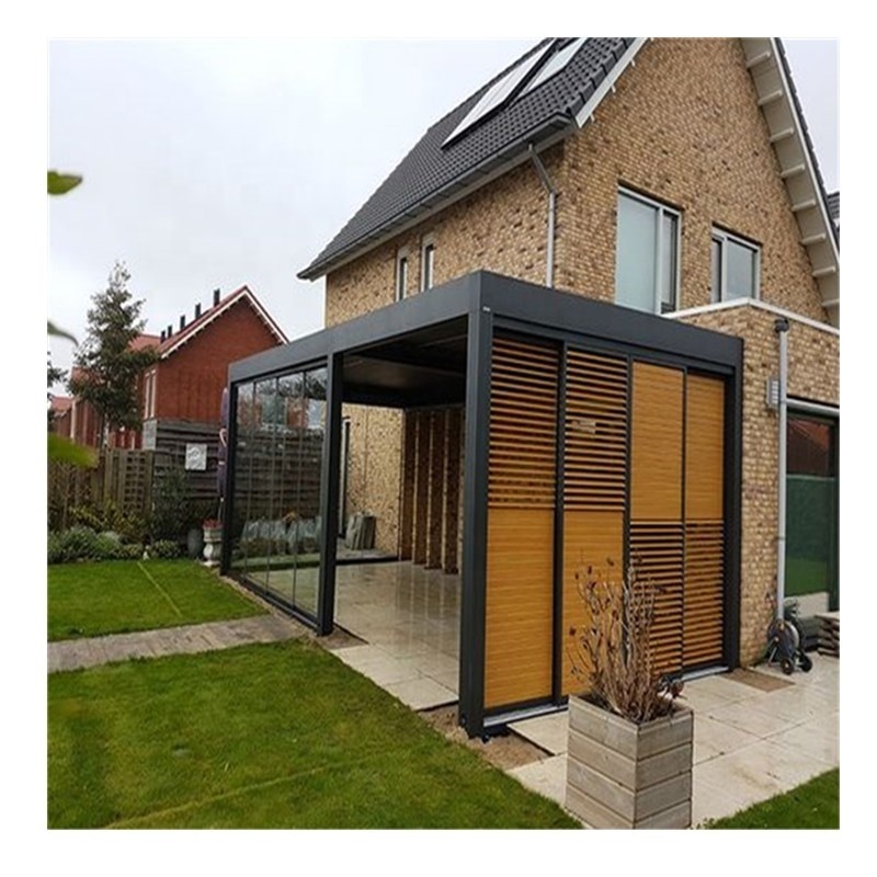 Modern Luxury Motorised Outdoor Garden Gazebo Roof Bioclimatic Outdoor Aluminium Louvre Pergola sunjoy gazebo