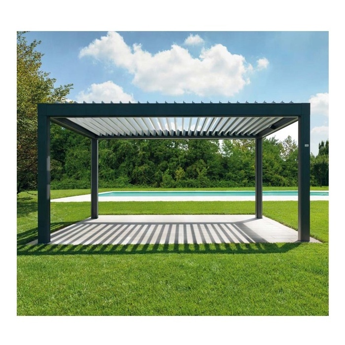 Modern Luxury Motorised Outdoor Garden Gazebo Roof Bioclimatic Outdoor Aluminium Louvre Pergola sunjoy gazebo