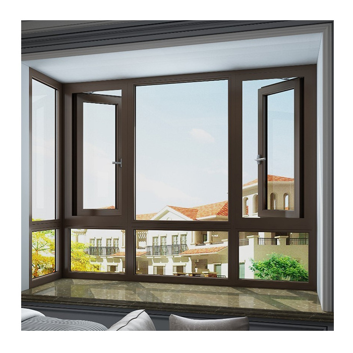 European Style Aluminum Casement Window Aluminum Swing Windows and Doors Price