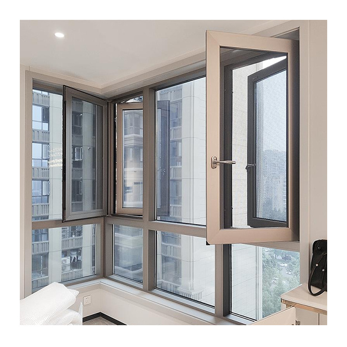 European Style Aluminum Casement Window Aluminum Swing Windows and Doors Price