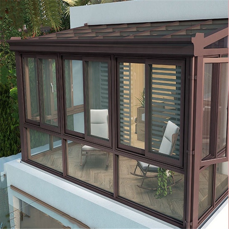 Veranda Sunroom Windows Prefabricated Sunroom Conservatory  4  Season Sunroom Glass