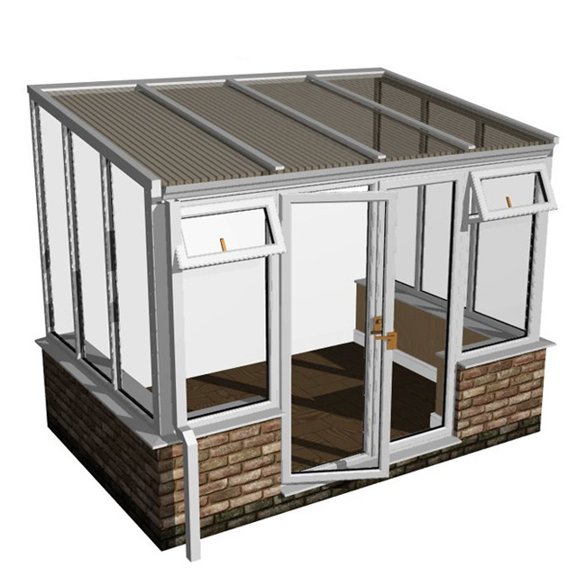 High quality aluminum alloy sunroom sets glass house garden sunroom aluminium summer sunrooms & glass housesus