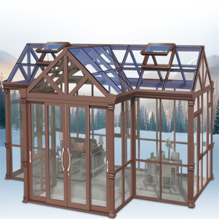 Sun Glass Room Prefab Winter Sun Room Aluminum Glass Pavilion For Rest Sun Room Glass House Outdoor Aluminium