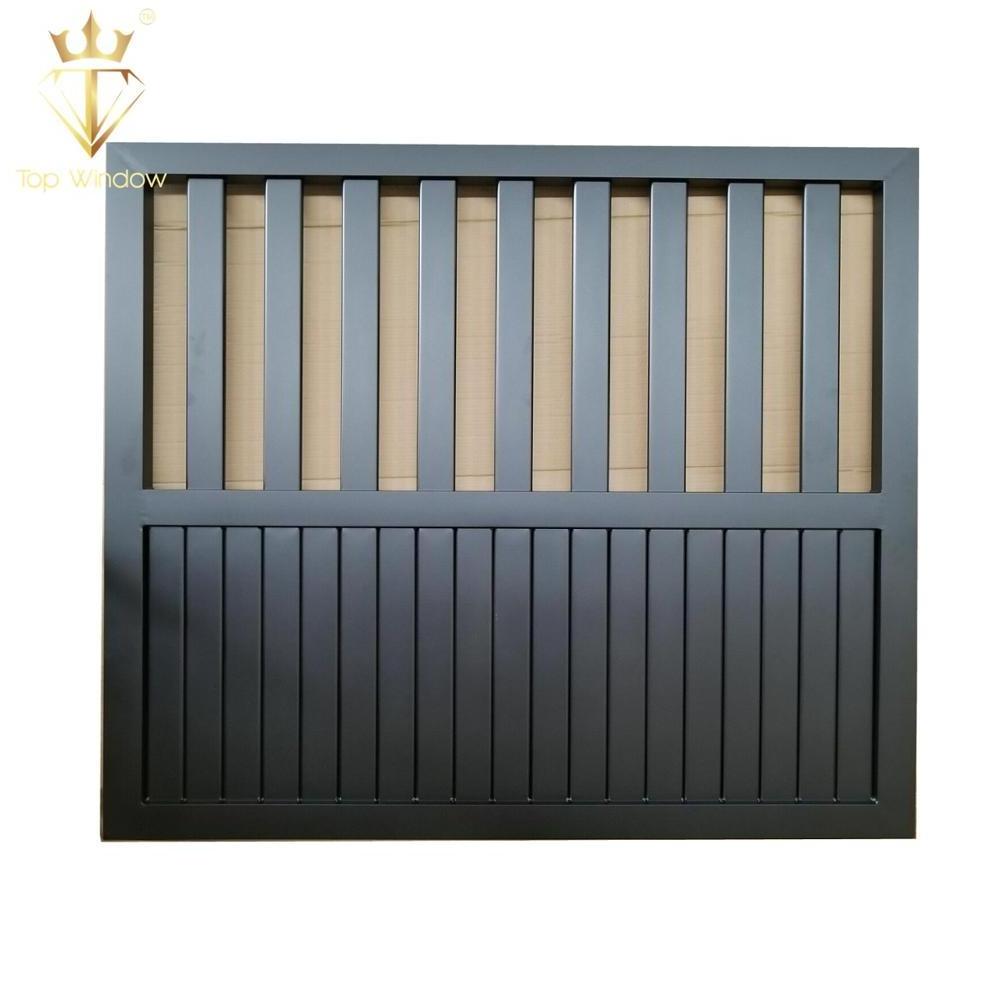 Modern main design slat barrier armvilla garden cast aluminum alloy sliding profile art slide fence aluminium gate for Malaysia