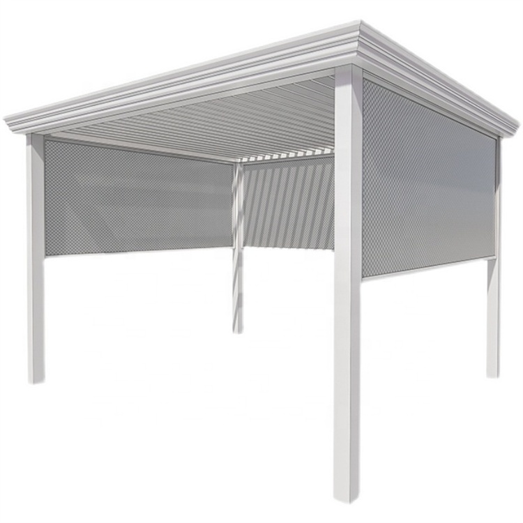 Modern design garden square tube aluminum pergola outdoor  gazebo aluminium pergola