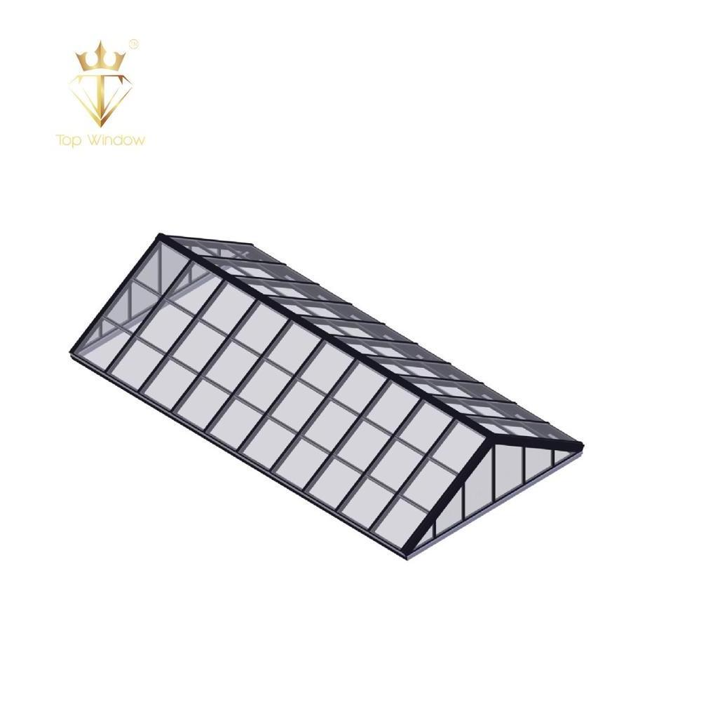 Topwindow Aluminium Frame Automatic Triangle Pyramid Skyview Roof Window Skylight