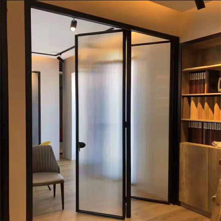 Bi Folding Doors Glass Bathroom Glass Garage Main Gate Frosted Glass Folding Door Design Hinge Mechanism Interior Temporary Fold