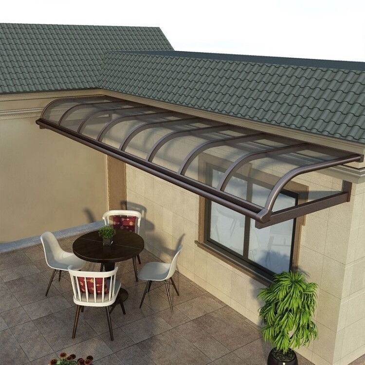 Metal Carport Aluminium Alloy Frame Carport Canopy Blue Polycarbonate Glazing Garages Canopies Carports