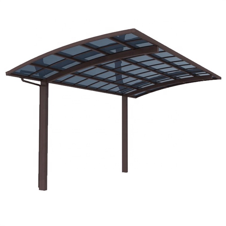 Metal Carport Aluminium Alloy Frame Carport Canopy Blue Polycarbonate Glazing Garages Canopies Carports