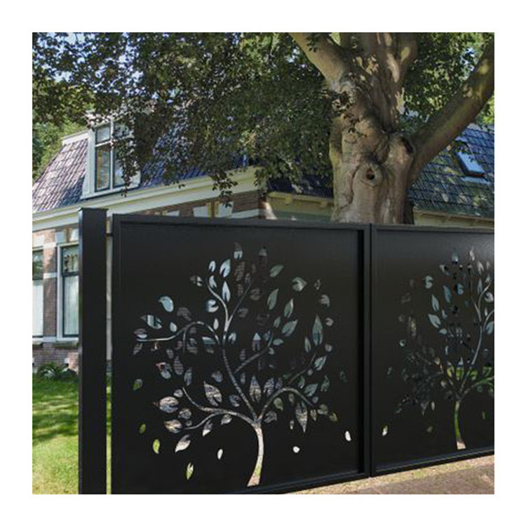 Rolling Gate Motor Door Broken Bridge Louver Aluminum Fence Extension Galvanized Steel Garage Door With Aluminum Slat Fence