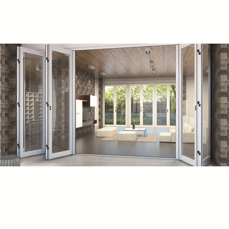 Railing Folding Door In Guangzhou Aluminum Glass Patio Exterior Folding Door Jbd Dubai  Cheap Folding Doors