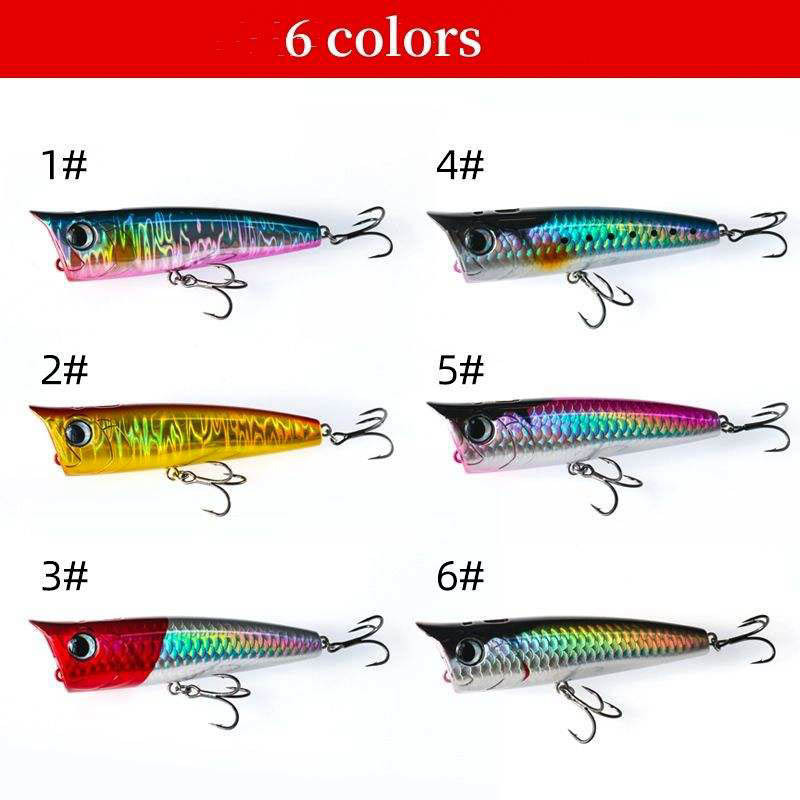 Jetting Inner Ball Hot Sales 8.5g15g Popper Fishing Lures Topwater Floating Bait Hard Lure Z Shape For Bass Snakehead