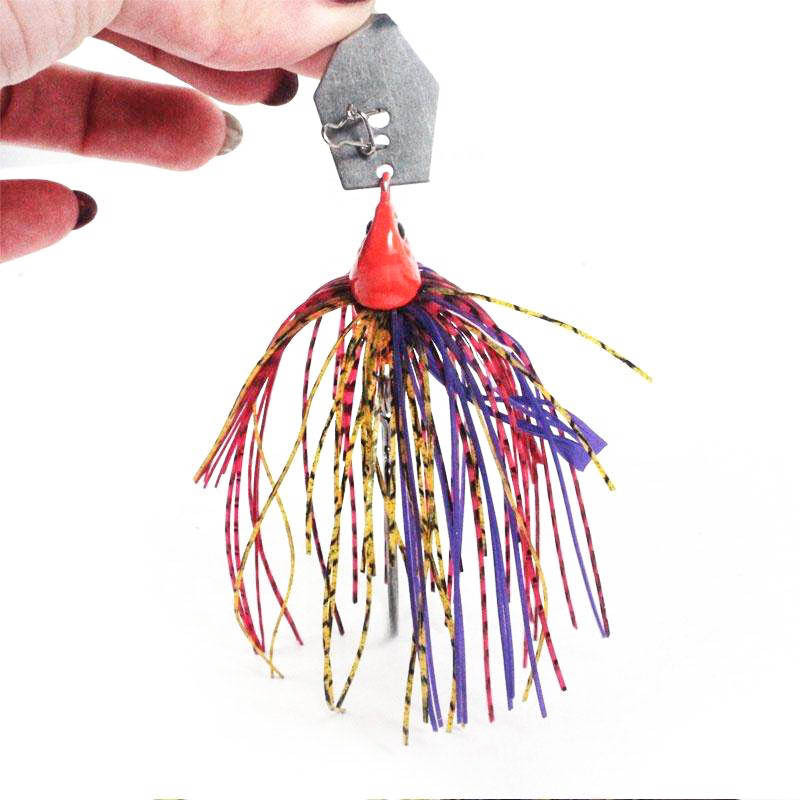 5 Colors 10g/14g Spinner Bait Fishing Lure Waterscreen bearded guy Luya bait Bass Assassin Jigheads Silicone Lure Skirt Material