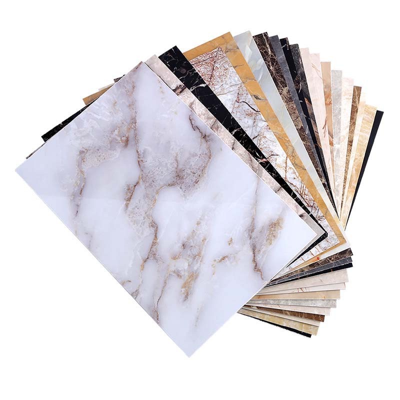 Pvc Marble Wall Panel Outdoor 1220x2880 High gloss Marble UV Board Stone Plastic UV Plate for Interior Decoration