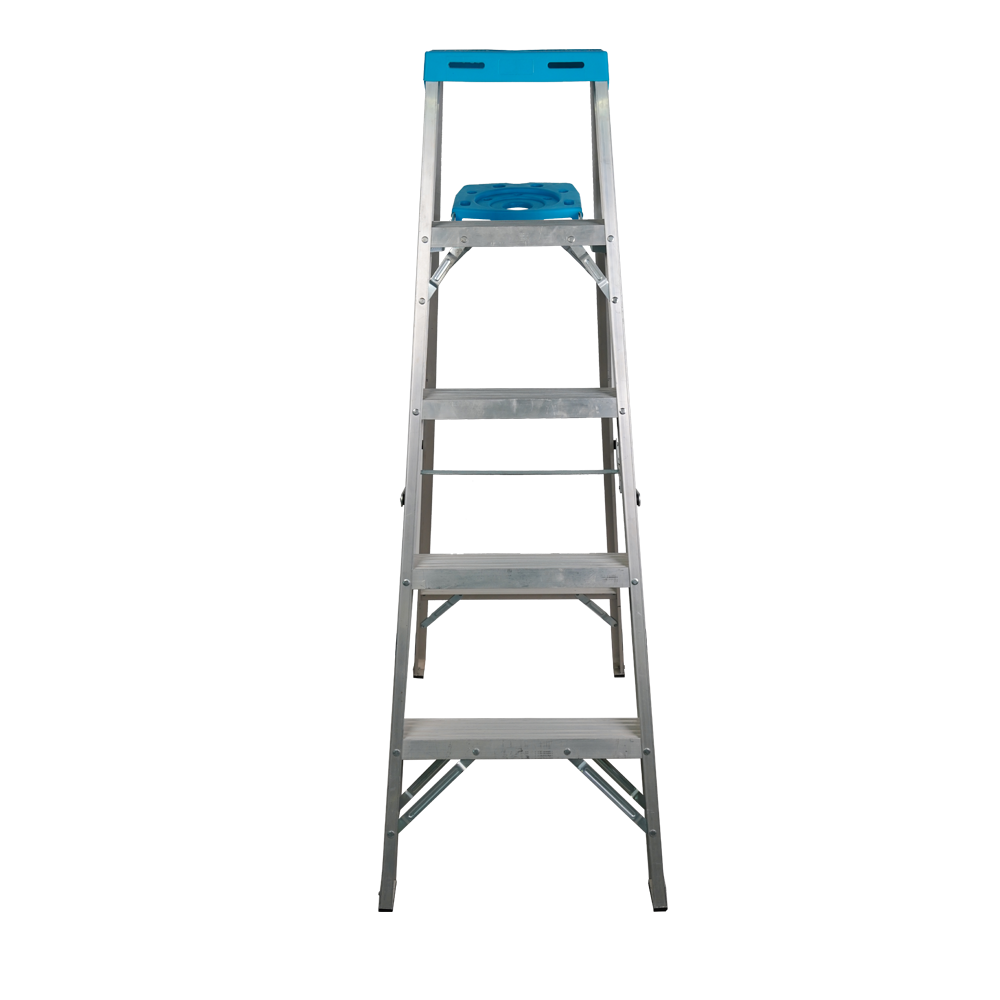 En131Household Domestic Fiberglass Folding Tool Tray Ladder Foldable with 2-6 Steps