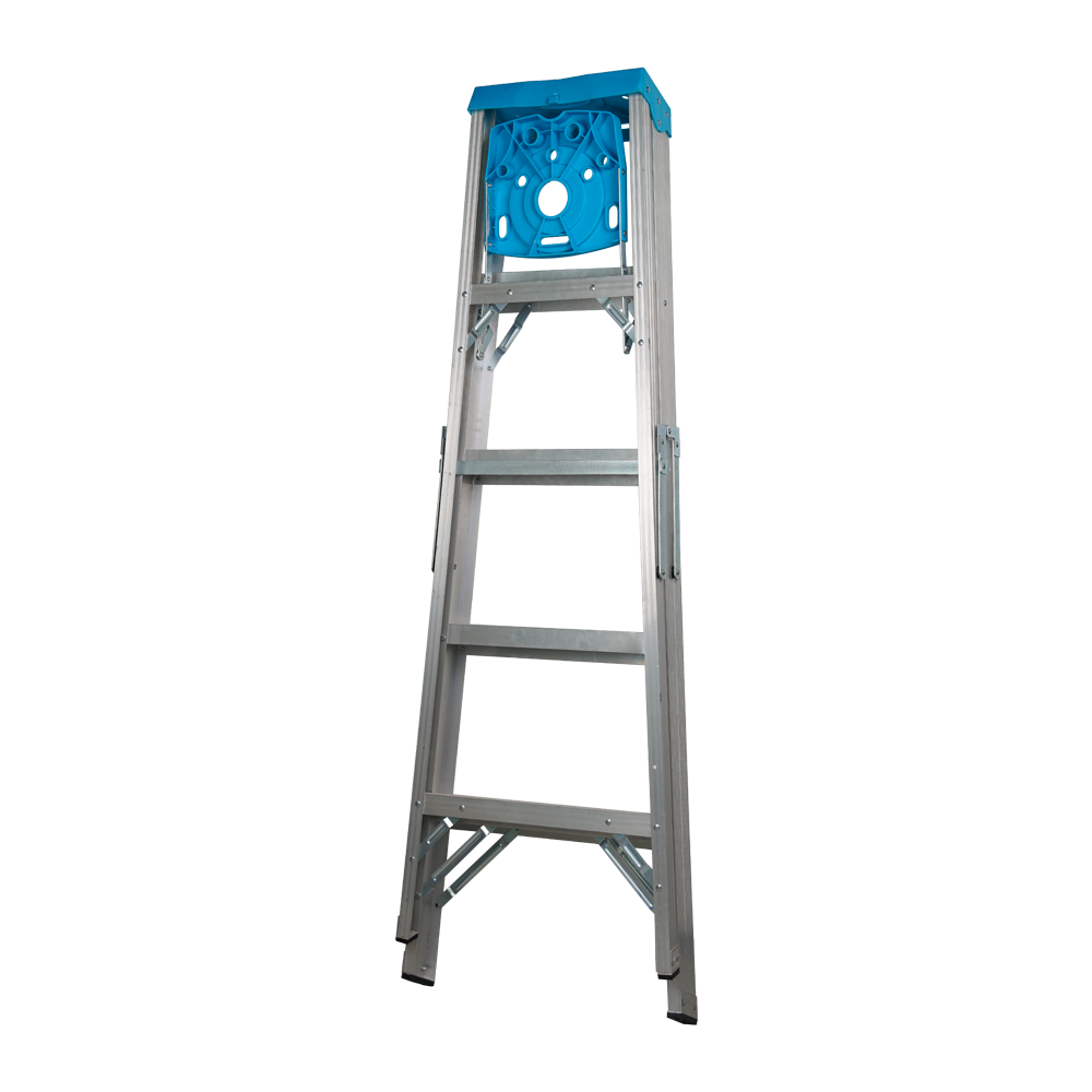 En131Household Domestic Fiberglass Folding Tool Tray Ladder Foldable with 2-6 Steps