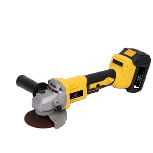 21V Cordless Power Tool Lithium Battery Angle Grinder with Slide Switch for Cutting & Surface Conditioning