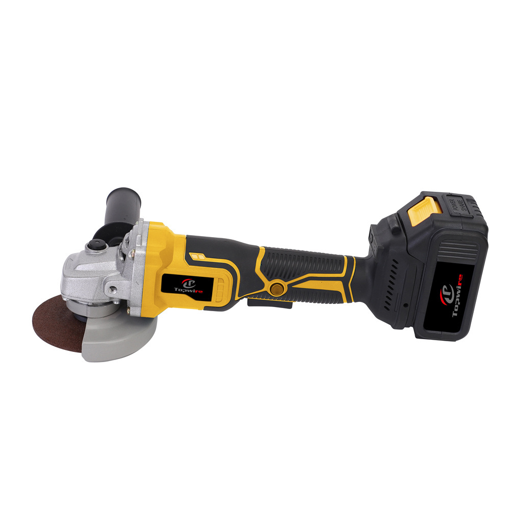 21V Cordless Power Tool Lithium Battery Angle Grinder with Slide Switch for Cutting & Surface Conditioning