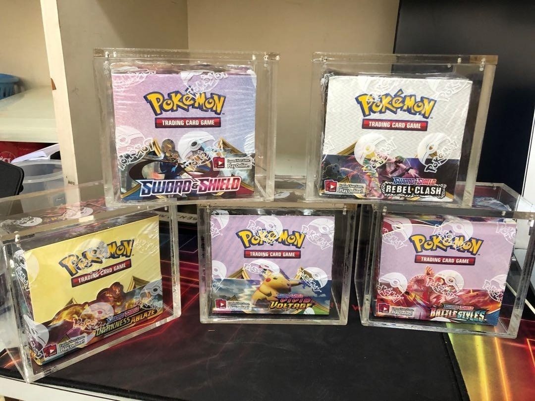 Wholesale Custom Pokemon Clear Acrylic Booster Box