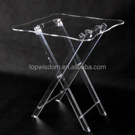 Hot sale custom transparent acrylic folding table