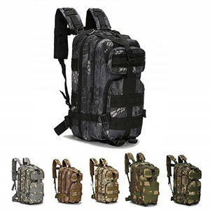 Wholesale Outdoor Waterproof Hiking Survival Camouflage Bag Black Camo Fishing Backpack