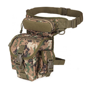 Custom Logo Outdoor Thigh Drop Leg Bag Waist Fanny Pack Motorcycle Ride Riding Travel Hiking Camo Tactical Leg bag for Men Women