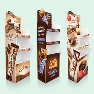 OEM Retail Printed Pop Cardboard Drinks Display Rack Carton Paper Corrugated Product POP Cardboard Floor Display Stands Shelf