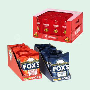 Custom Supermarket Retail Shelf Ready Packaging Cardboard Pdq Tear Away Display Box Food Snack Candy Display Box Packaging