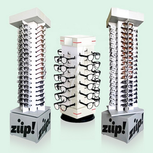 Corrugated Cardboard Eyeglass Glasses Display Rack Rotating Sunglasses Display