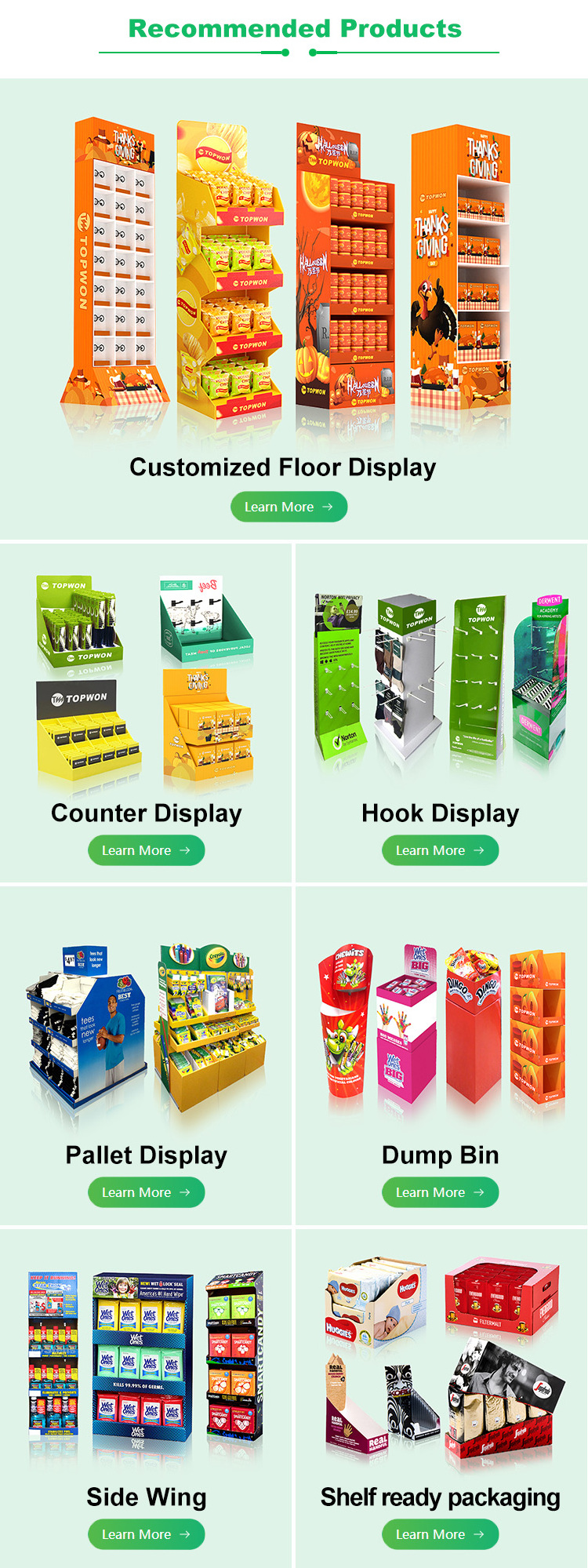 Retail Hunting Display Supermarket Cardboard Floor Pegboard Display Stand Retail Hanging ...