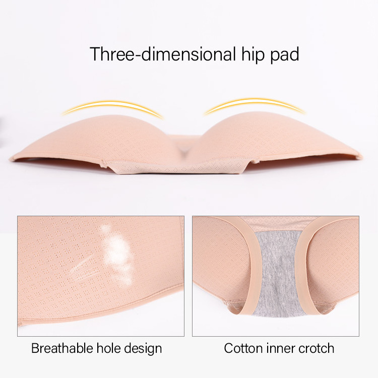 latex and cotton butt enhancer shape panty seamless push up hip rubber sexy panties for women