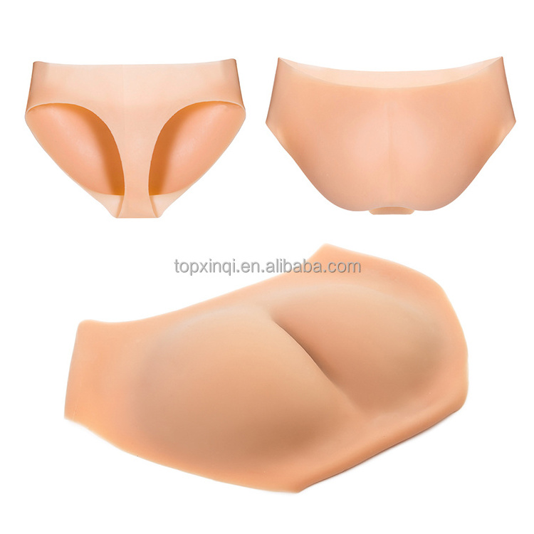 XT018 500g-1000g soft hip push up fake butt enhancing buttocks 100% silicone panty