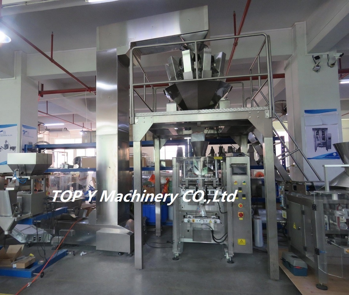 Automatic weighing chocolate bar marshmallows cotton sugger sweet candy vertical packing machine