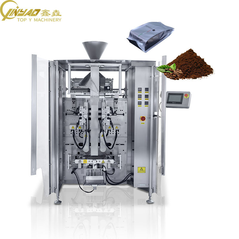 4 side sealing bag packing machine quad brick bottom bag beans granule powder packing machine vertical forming filling sealing