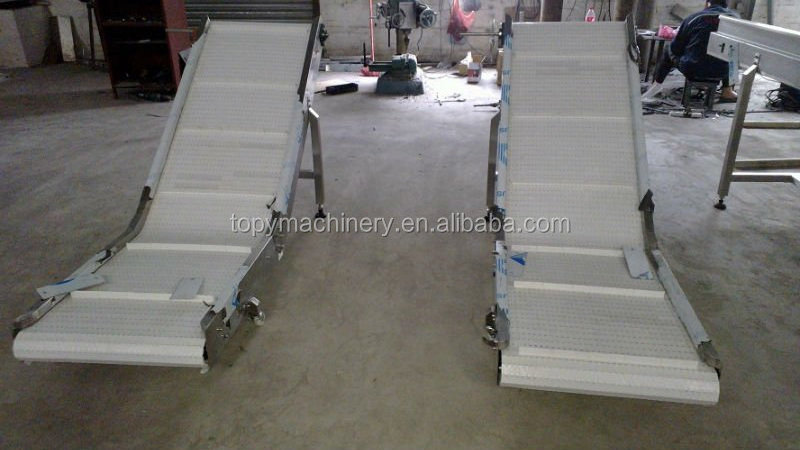 High Quality Agriculture Food Grade Inclined PVC Belt Conveyor Machine with Side Frames for sale