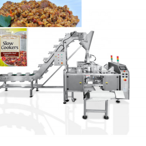 Factory price mix ready porridge and beef stick dried meat slices floss packaging machine doy bag semi automatic packing machine