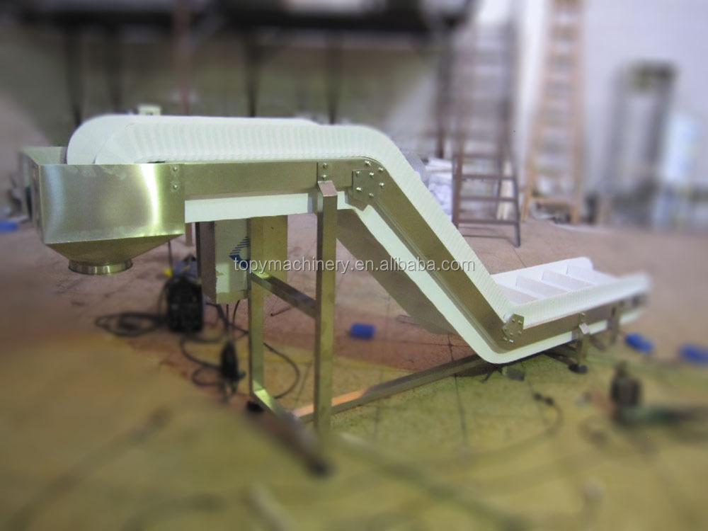 High Quality Agriculture Food Grade Inclined PVC Belt Conveyor Machine with Side Frames for sale