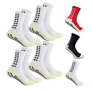 Men's Soccer Socks Anti Slip Non Slip Grip Pads for Football Basketball Sports Grip Socks custom