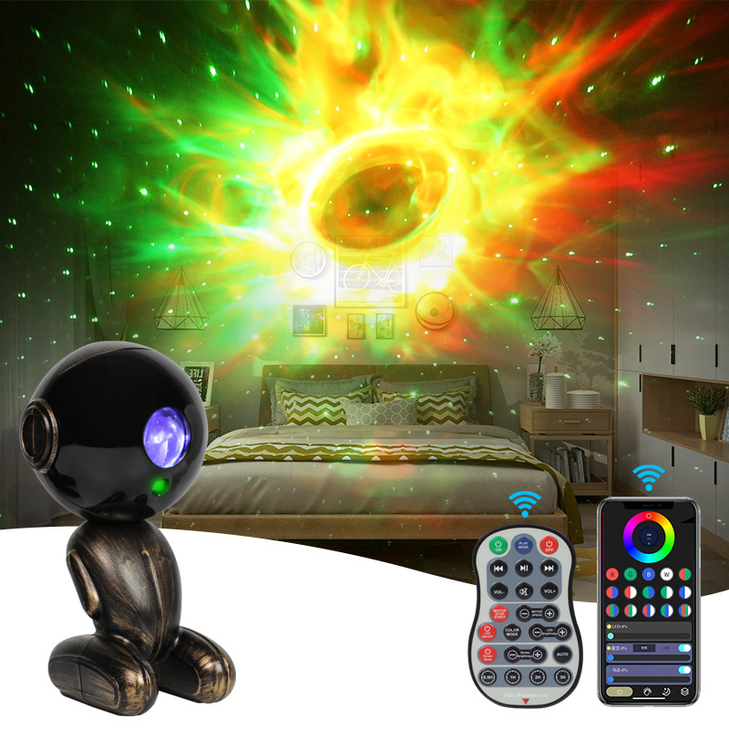 Smart APP star night light BT Robot Nebula projector lamp Astro LED Starry sky projector lights for kid gift Bedroom decoration