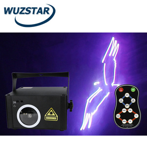 WUZSTAR DJ Party Light TF Card Music Disco Animation Light LED Stage Projector Voice Control For KTV Club DJ Laser Strobe Lights