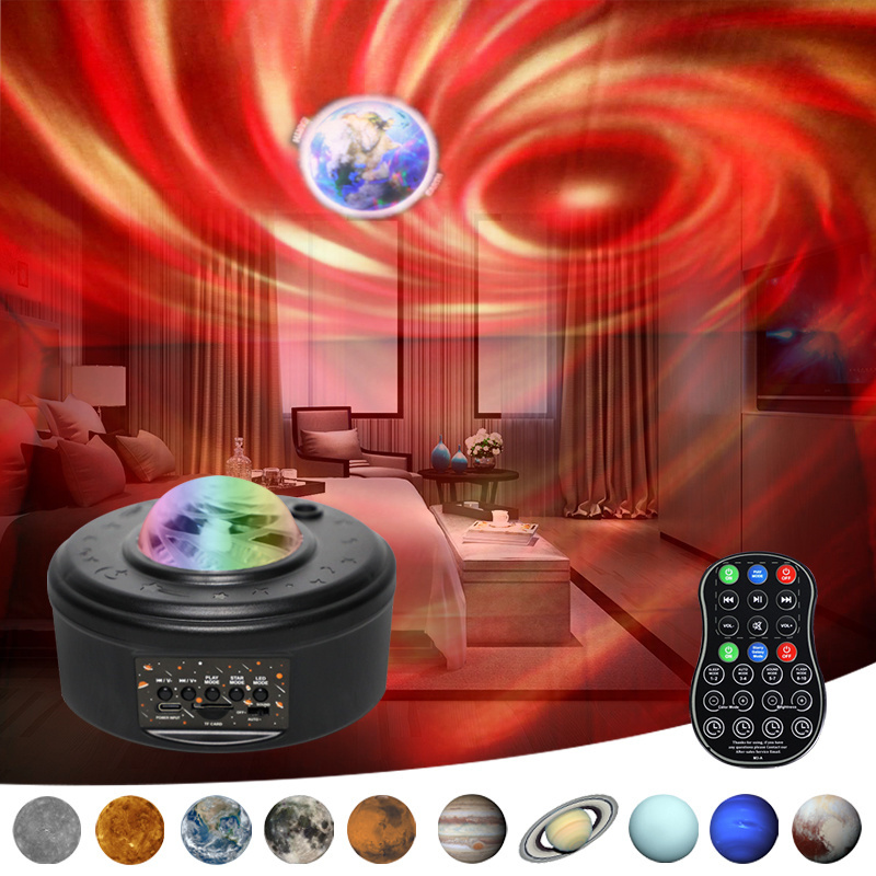 Hot-selling starry Christmas lights voice control lamp star projector night lights for Bedroom Ceiling kids' gift