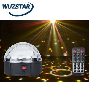 WUZSTAR 12 colors colorful magic ball luces led interact lighting projector disco stage light for decoration stage floor show