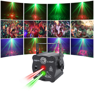 Mini dj led light with remote & voice control rgb  disco lamp laser projector light for party night club ktv wedding dance floor