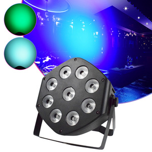 WUZSTAR 9 LED 9X10W par light DMX512 controller Highlight lights DJ Disco Strobe Effect Stage lamp for KTV Bar