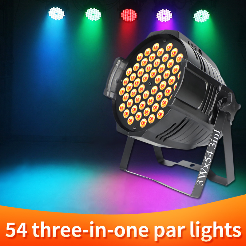 DJ LED 54X3W par light RGBW DMX512 controller Highlight Professional Stage lights Disco Strobe Effect lamp for KTV Bar