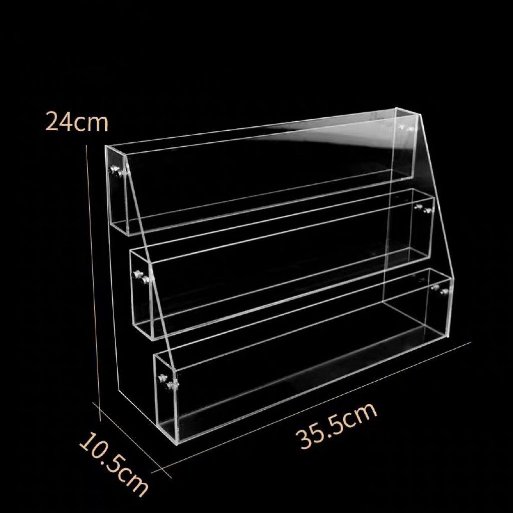 Acrylic Countertop Book Display Stand for Stationery Store A3 A4 A5 Card Display Book Plastic Display Racks