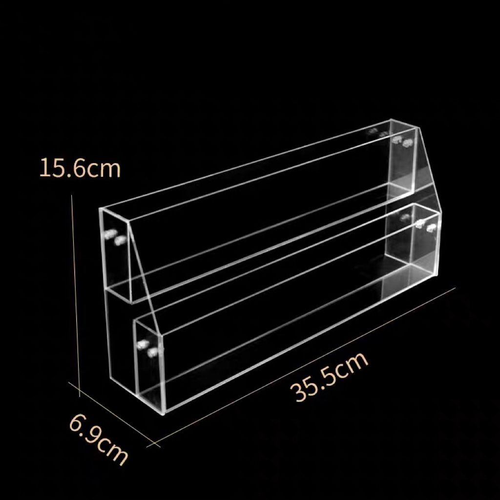 Acrylic Countertop Book Display Stand for Stationery Store A3 A4 A5 Card Display Book Plastic Display Racks