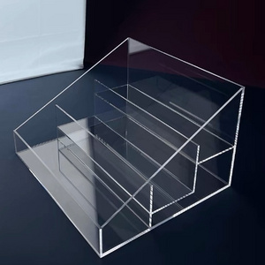 Acrylic Countertop Cosmetic Display Stand for Makeup Display Racks Clear Acrylic Display Holder