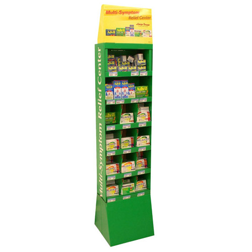 Customized Pharmacy Display Stand Used Point of Sale Medical Store Cardboard Display Stand Rack