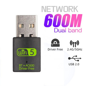 Free driver 600Mbps USB Wifi Receiver Dongle RTL8821CU Wifi Adapter 2 in one wifi bt dongle